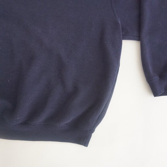 Vintage Cherokee Navy Cotton Blend Boxy Fit Crewneck Sweater XL - Picture 5 of 9